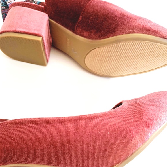 Rampage Noelle block, lace up, velvet heels - Picture 4 of 7